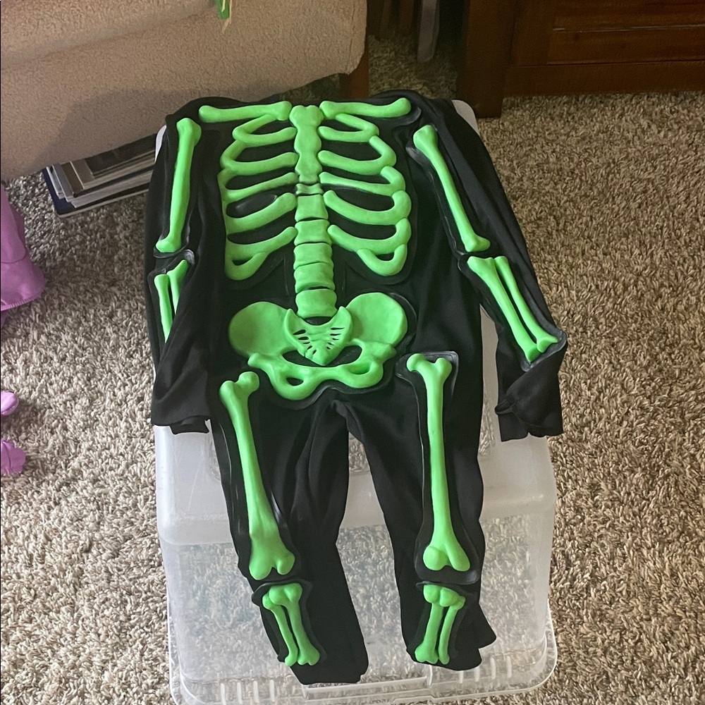 Kids Glow-in-the-Dark Skeleton Costume
